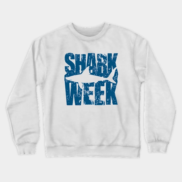 Shark Week Summer Beach Ocean Animal Crewneck Sweatshirt by DetourShirts